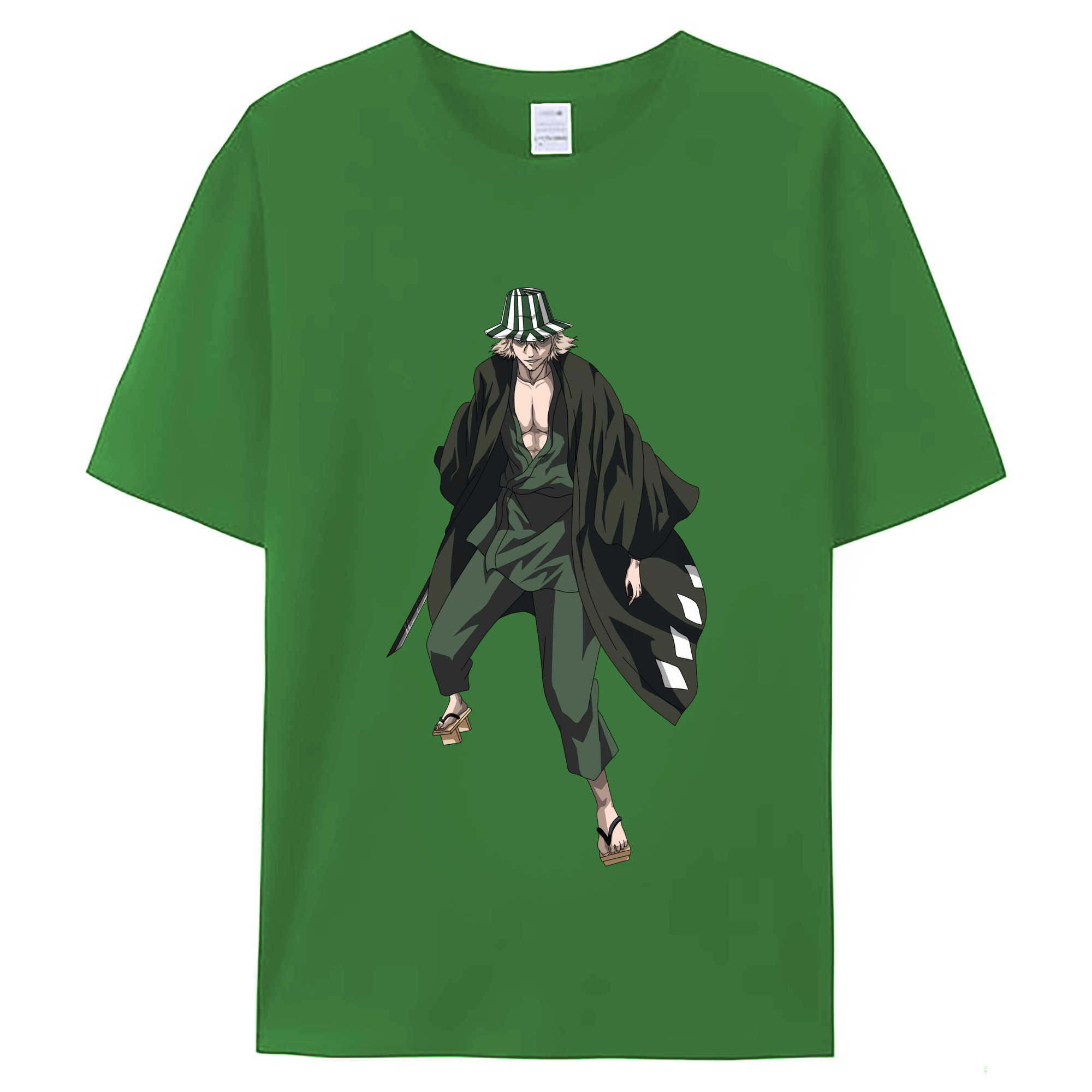 （画像用） "ブリーチ 浦原 喜助（うらはら きすけ） BLEACH Urahara Kisuke " レディースカジュアルプリントTシャツ（綿100％）